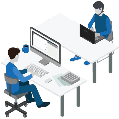 Icon remote working objective iq